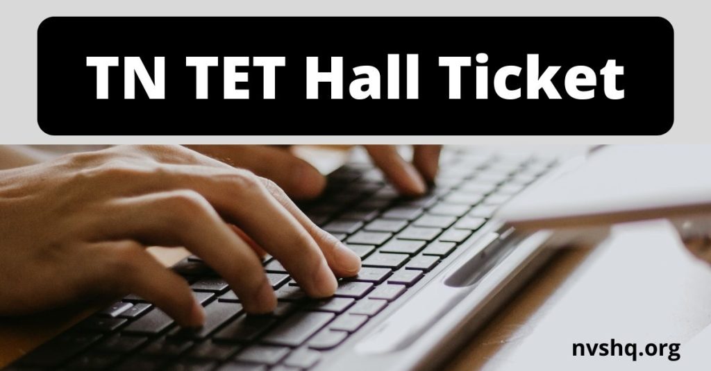 TN TET Hall Ticket