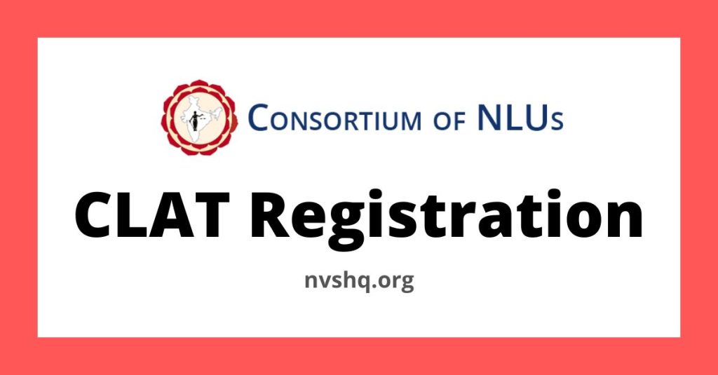 CLAT Registration Form at consortiumofnlus.ac.in