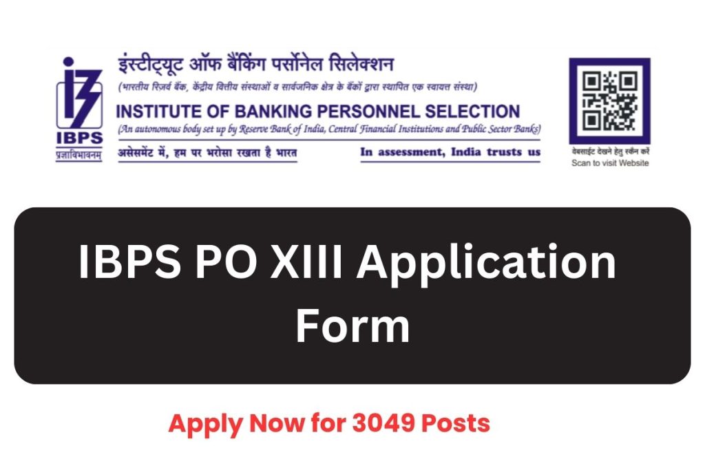IBPS PO XIII Application Form