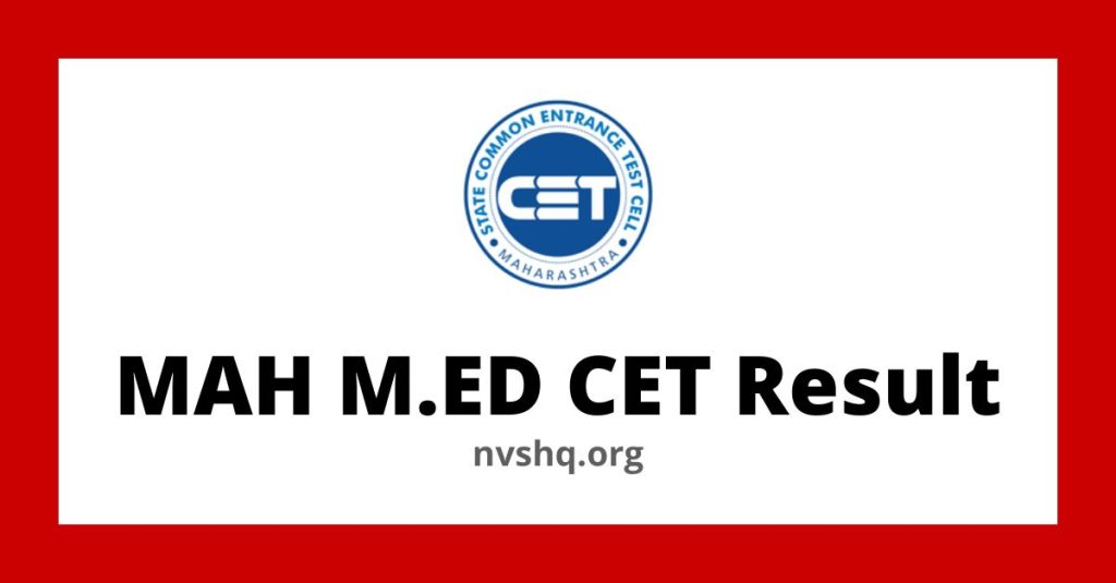 Download MAH M.ED CET Result, Rank Card, and Merit List