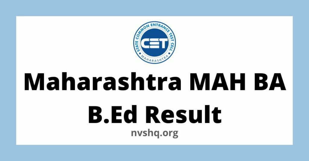 Maharashtra MAH BA B.Ed Result of Common Entrannce Test