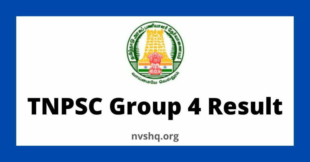 TNPSC Group 4 Result Download and Answer Key