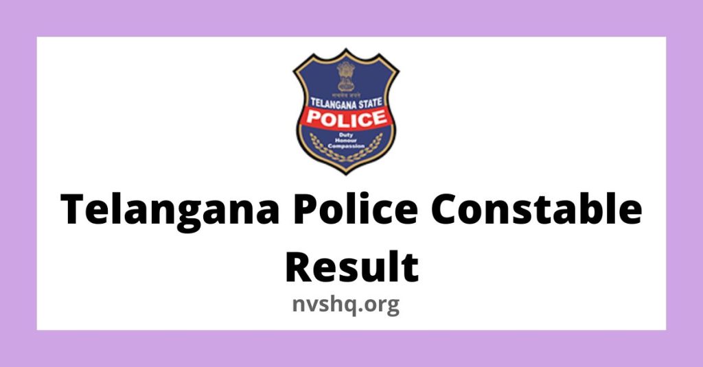 Telangana Police Constable Result for Preliminary Written Examination