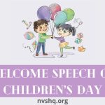 Welcome Speech On Children’s Day in English