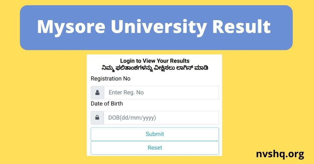 mysore university result