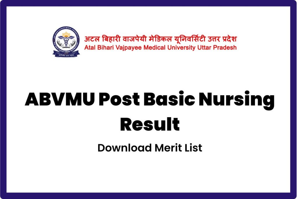 ABVMU Post Basic Nursing Result