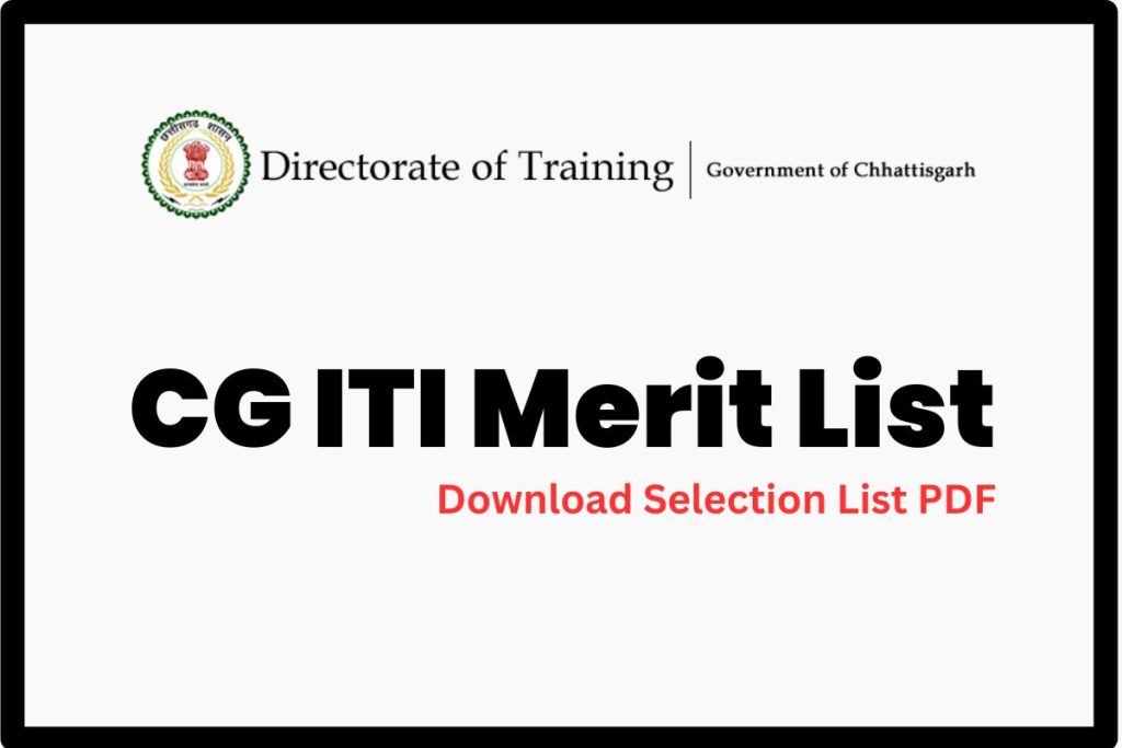 CG ITI 3rd Merit List