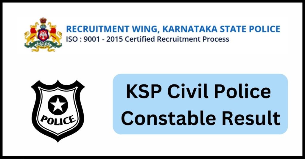 KSP Civil Police Constable Result