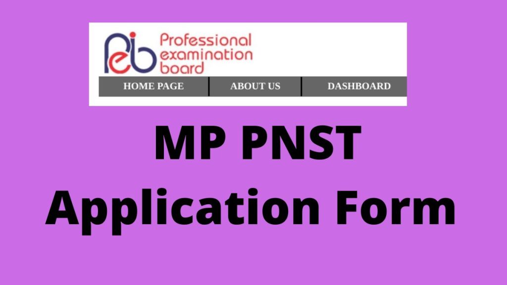 MP PNST Application Form