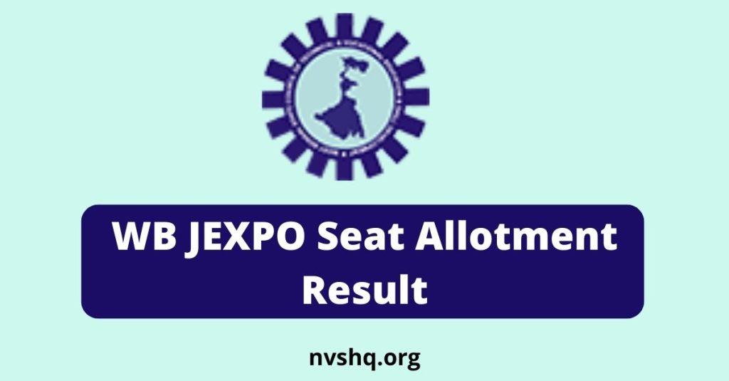 WB JEXPO 3rd round Seat Allotment Result