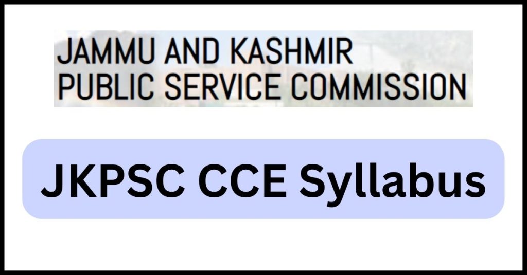 JKPSC CCE Syllabus