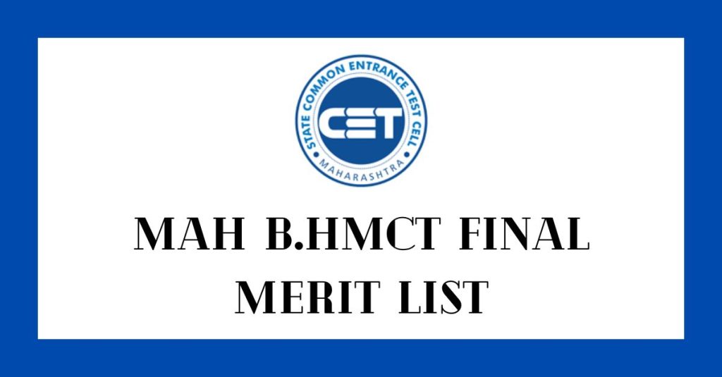 Dwonload MAH B.HMCT Final Merit List for First Year Admissions