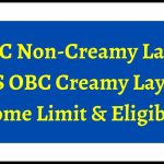 OBC Non-Creamy Layer VS OBC Creamy Layer