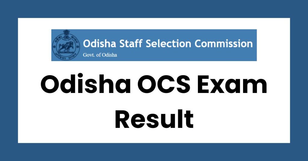 OPSC OCS Result Download