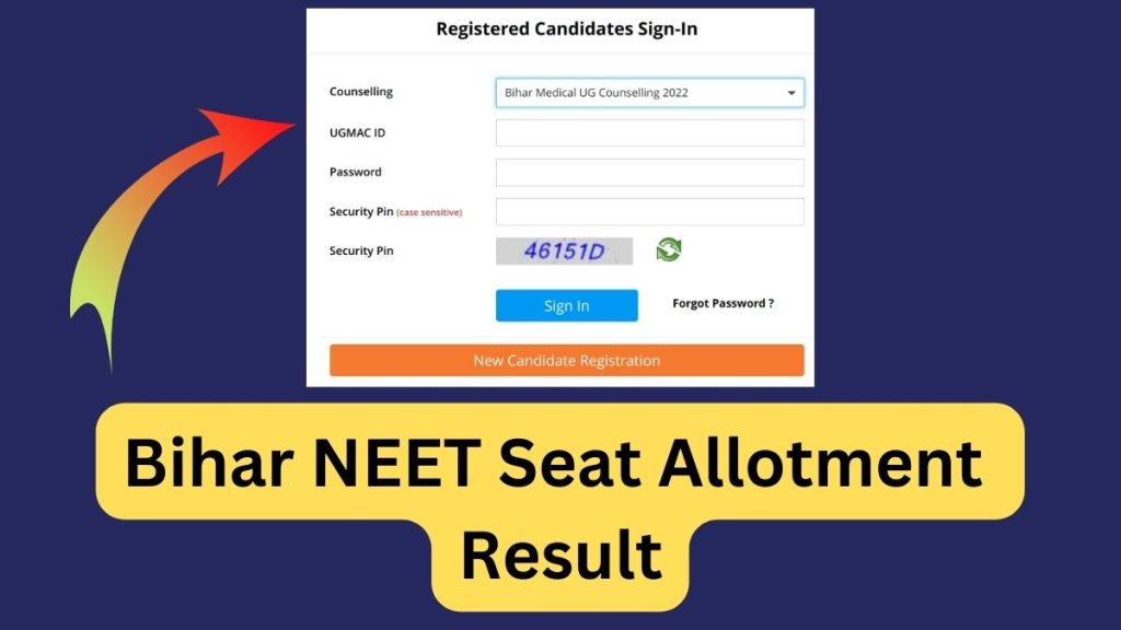 Bihar neet seat allotment result