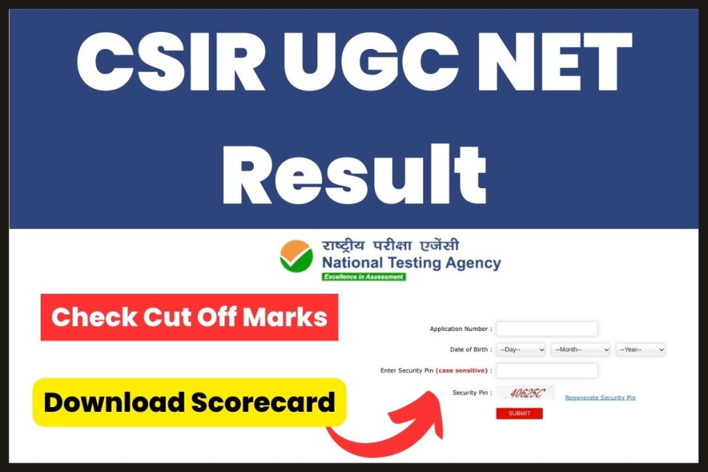 CSIR UGC NET Result 2023