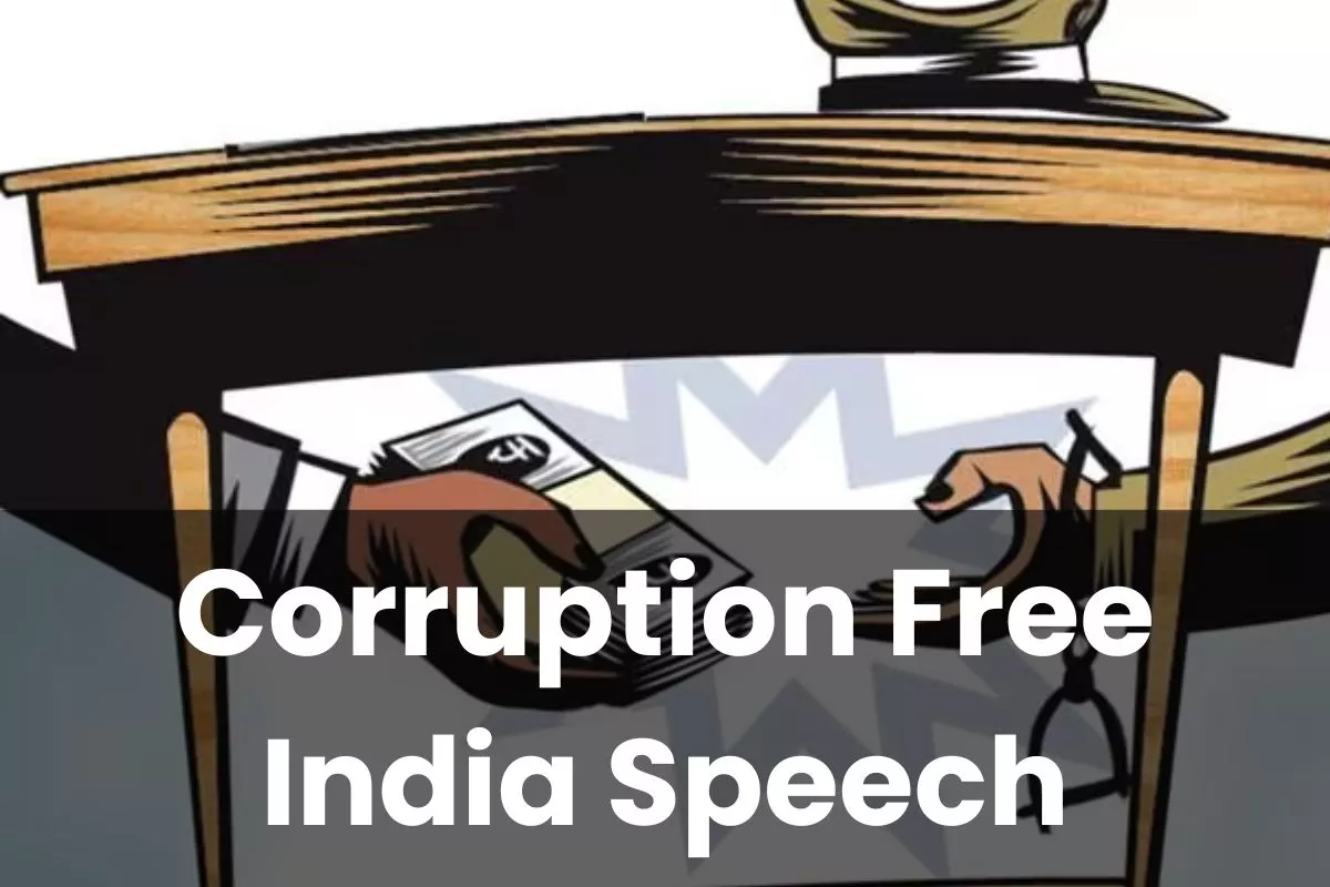 speech on corruption free india