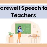 Farewell Speech for Teachers in English