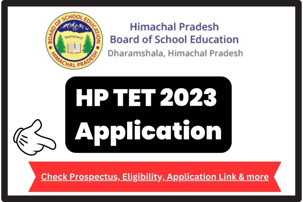 HP TET 2023 Application