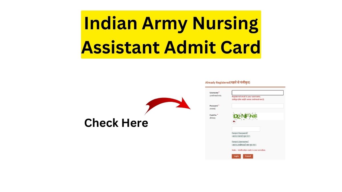 Indian Army Nursing Assistant Admit Card 2022;  Download Hall Ticket| Roadsleeper.com