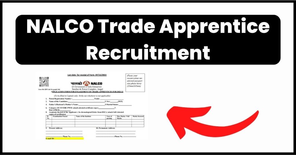 NALCO Trade Apprentice Recruitment