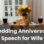 Wedding Anniversary Speech for Wife