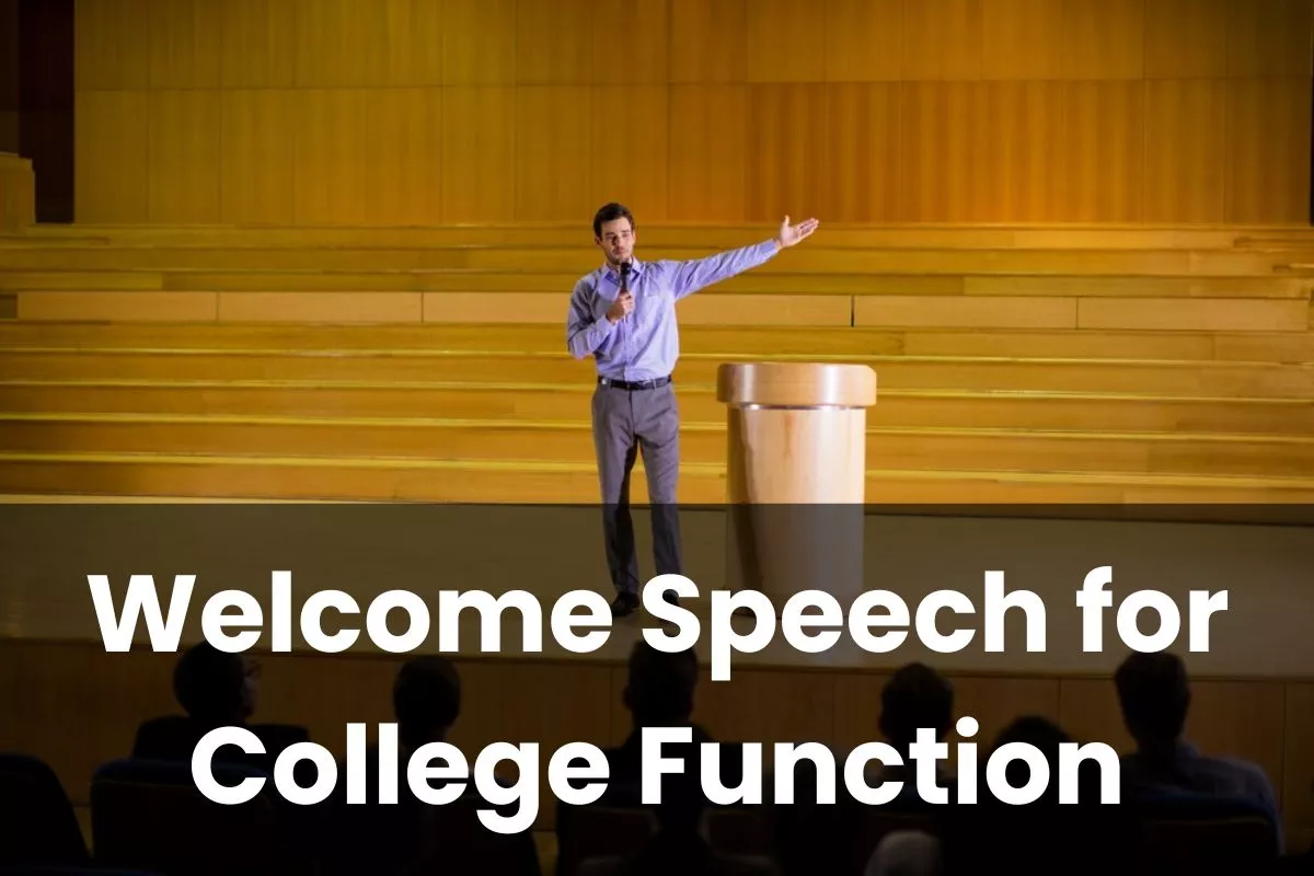 Welcome Speech for College Function