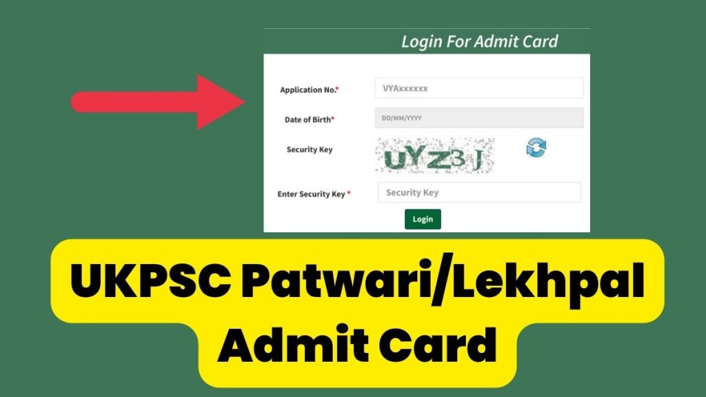 ukpsc patwari admit card