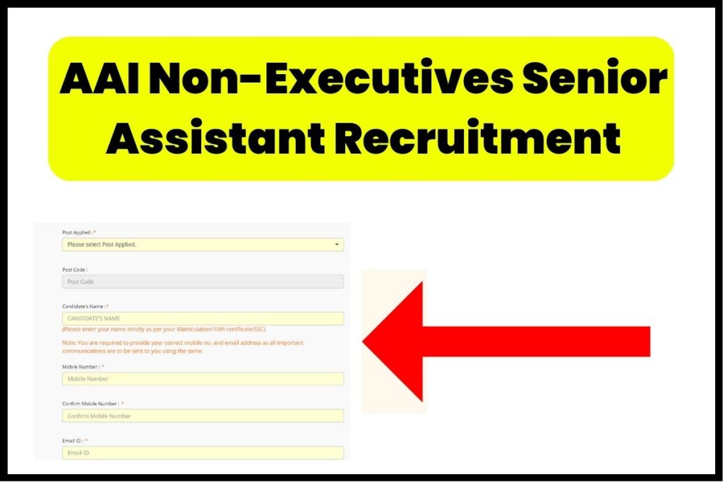 AAI Non-Executives Senior Assistant Recruitment