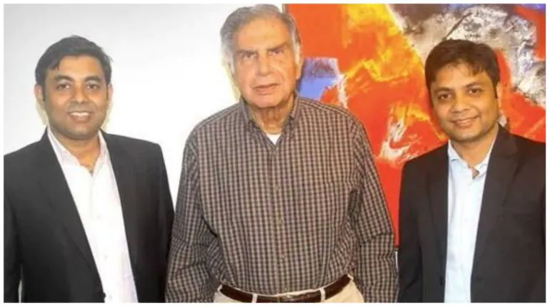 Amit and Anuraj Jain with Ratan Tata