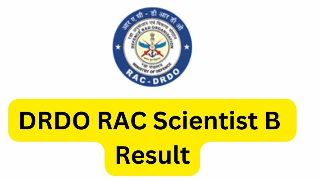 DRDO RAC Scientist B result