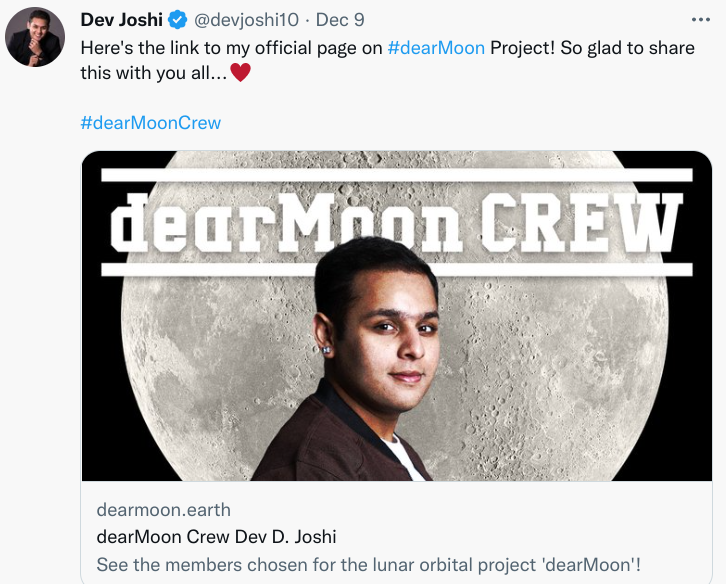 Dev Joshi Moon Crew