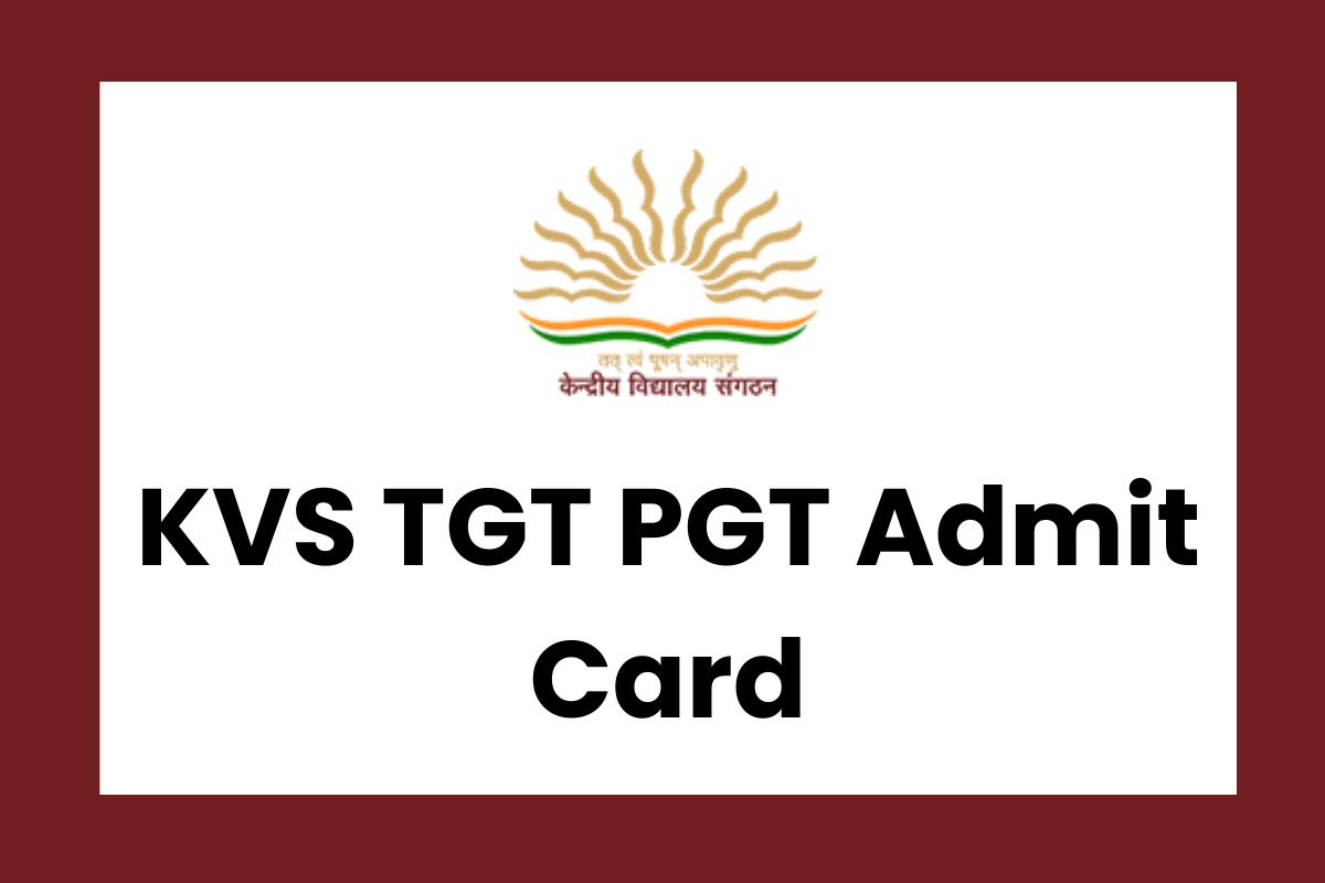 KVS TGT PGT Admit Card 2023 OUT: PRT Exam Re-conduct