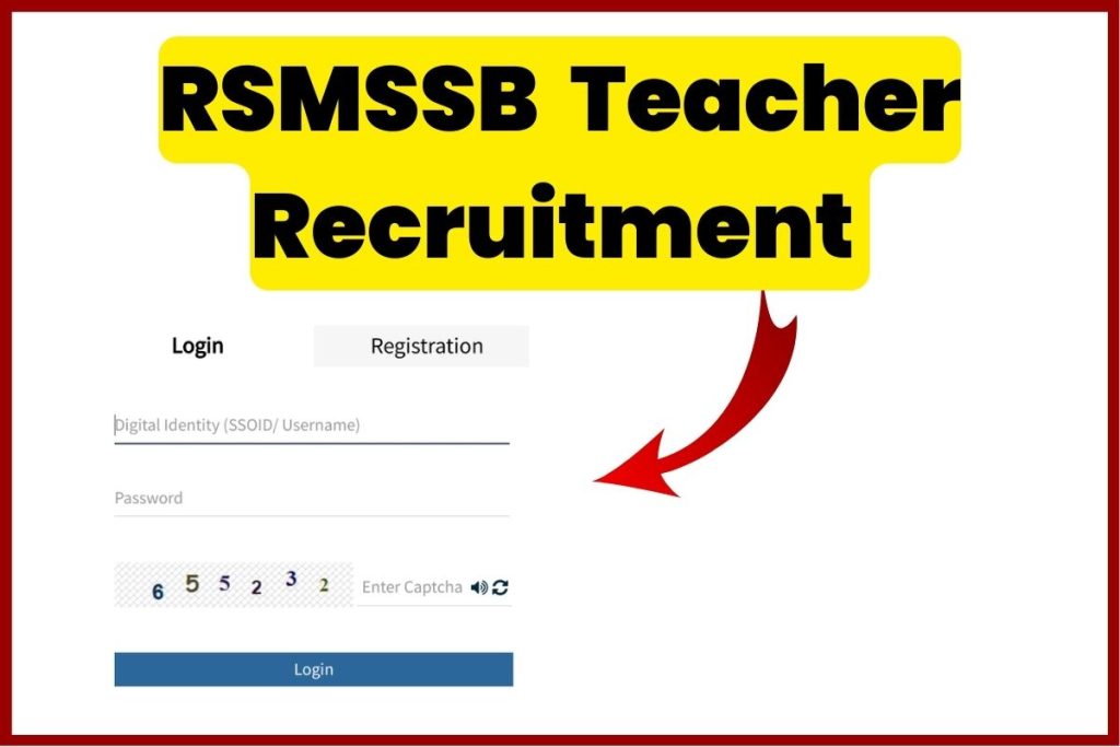 RSMSSB Teacher Recruitment 2022