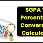 SGPA To Percentage Conversion Calculator