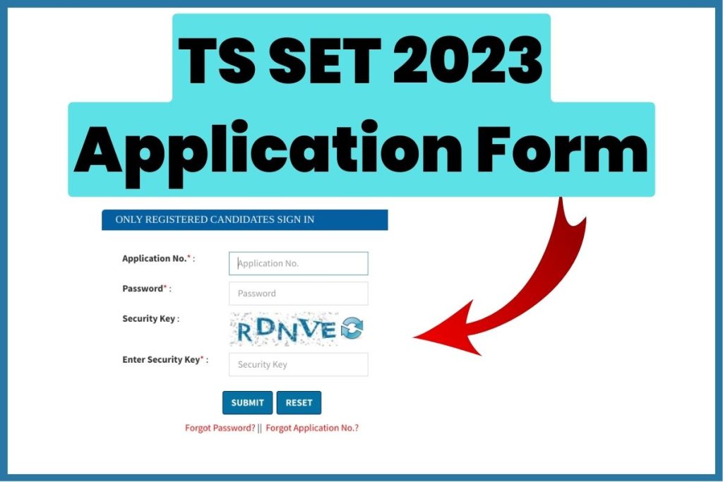 TS SET 2023 Application Form