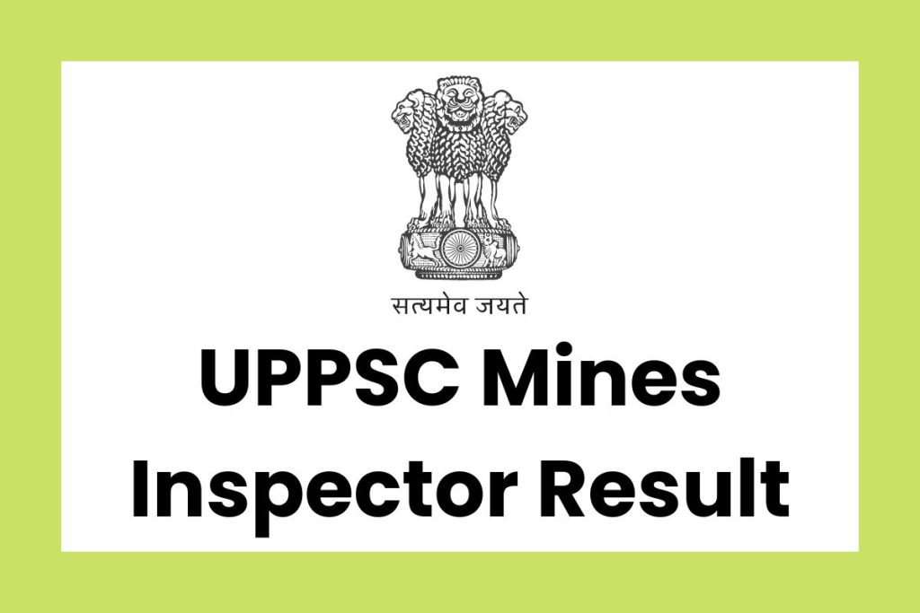 UPPSC Mines Inspector Result