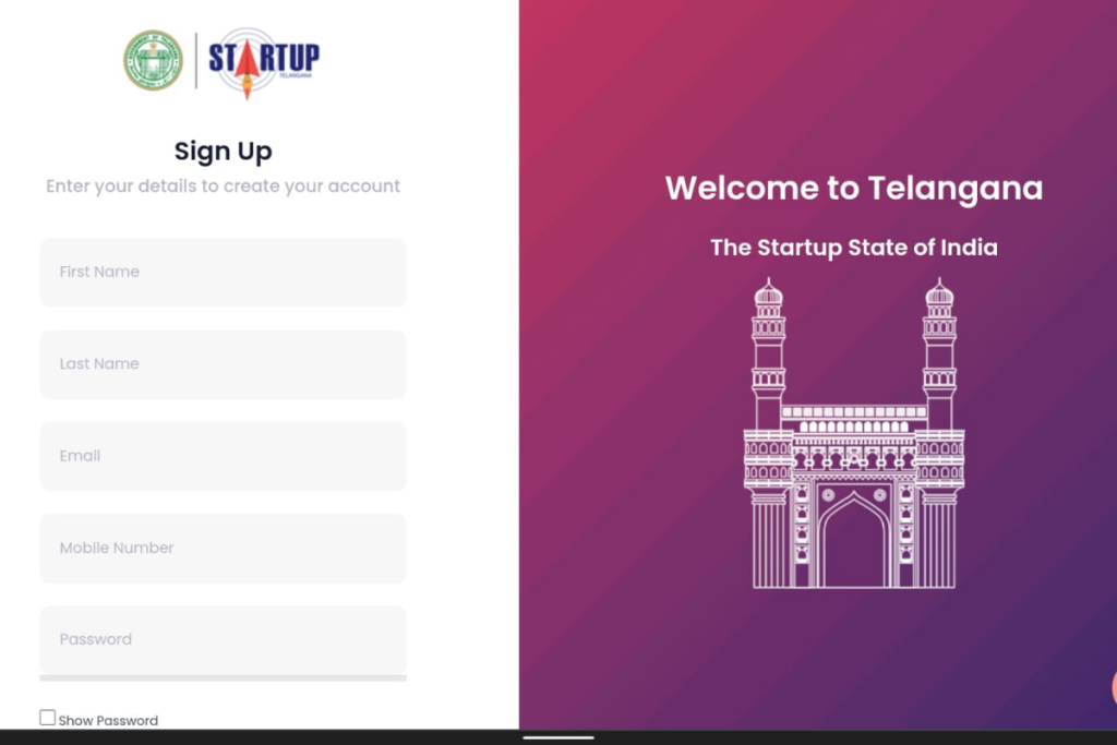 Startup Telangana Portal 