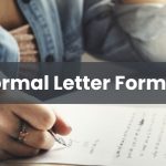 Formal Letter Format