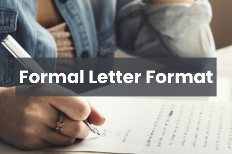 Formal Letter Format: Guide on How to write Formal Letter