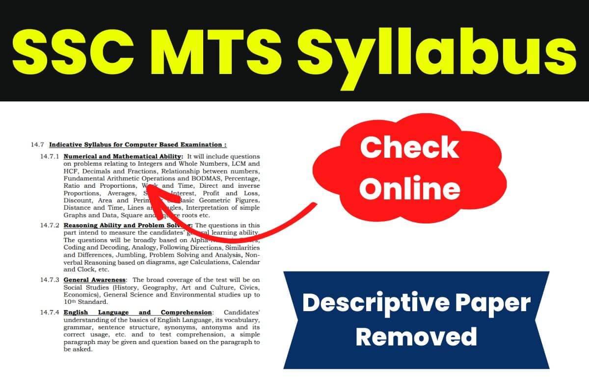 ssc-mts-syllabus-2023-exam-pattern-descriptive-paper-removed