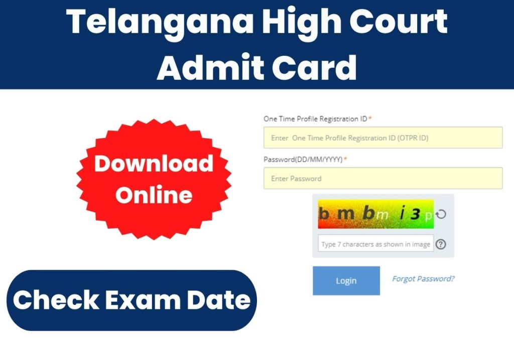 Telangana High Court Admit Card