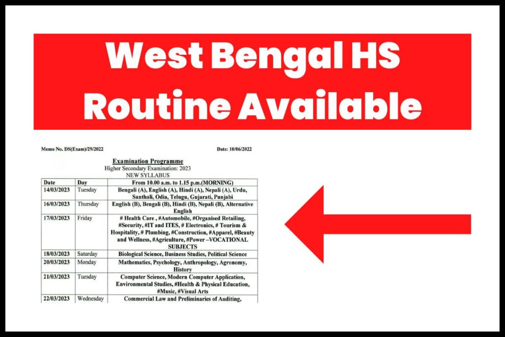 West Bengal HS Routine