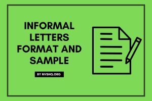Informal Letters Format and Sample