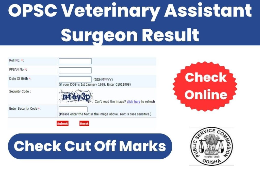 OPSC Veterinary Assistant Surgeon Result