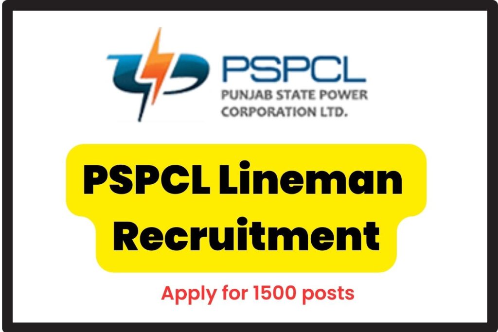 PSPCL Lineman Recruitment