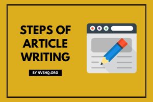 Steps of Article Writing