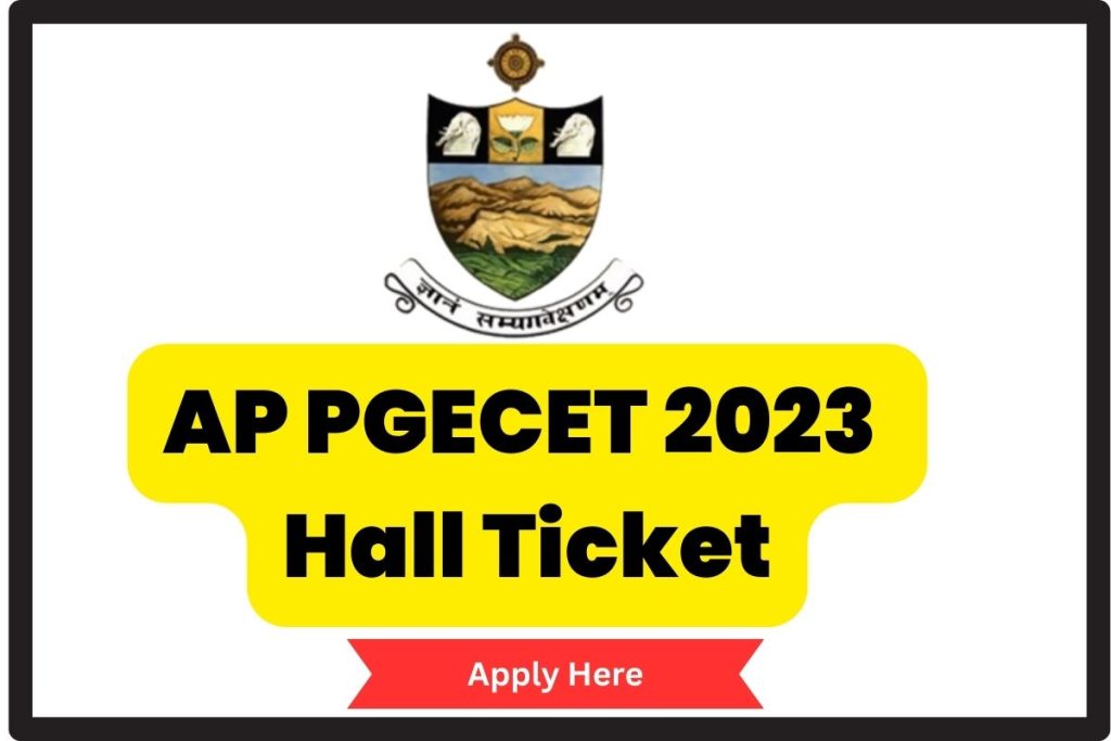 AP PGECET 2023 Hall Ticket
