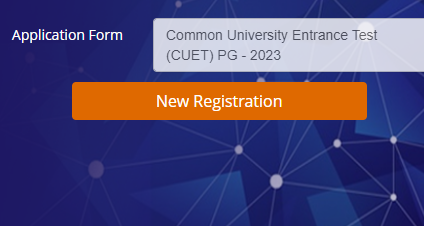 CUET PG New Registration Option