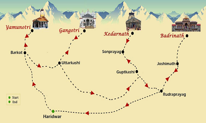 Char Dham Route